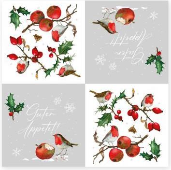 Produktbild Grätz Serviette Frostige Beeren (33 x 33 cm)