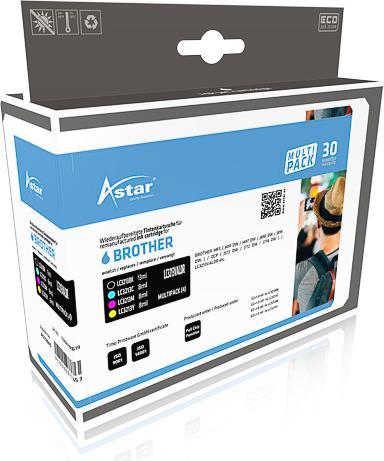 Image du produit Astar AS70045 BRO. ENCRE 4 CMYK HC LC3213VALDR 4x400pages blister haute capacité