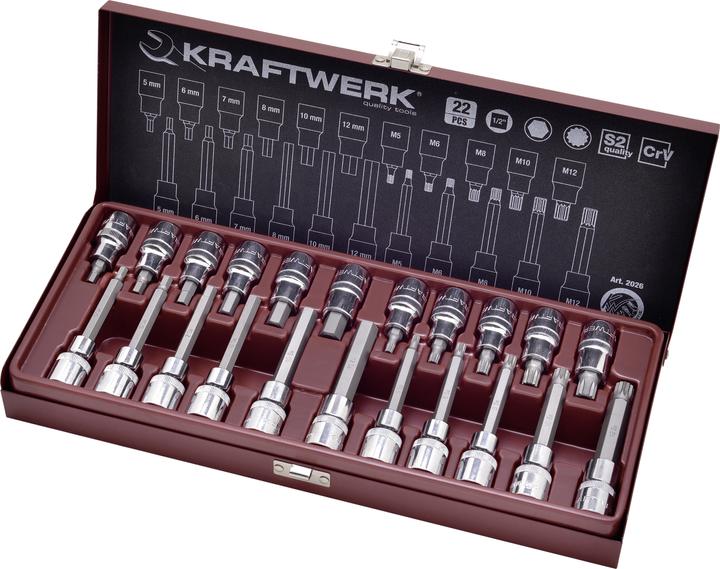 Productafbeelding Kraftwerk Zeskantige inbus XZN bit dopset