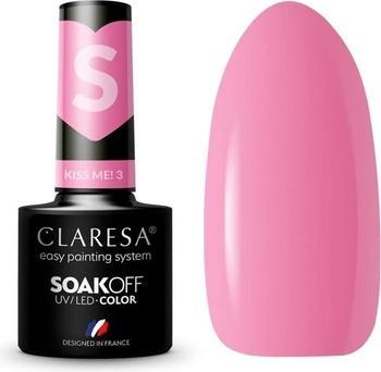Image du produit Claresa Kiss Me! Vernis à ongles UV 5ml - Lot de 3 (Rose, Vernis semi-permanent)