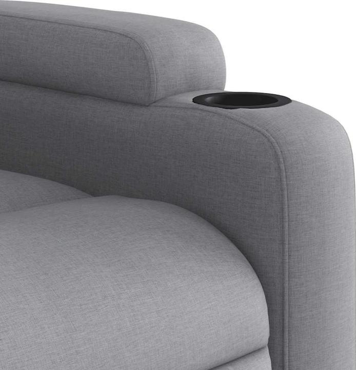 Immagine prodotto VidaXL Sedia da massaggio in tessuto grigio chiaro,Colore: Grigio chiaro,Materiale: Tessuto