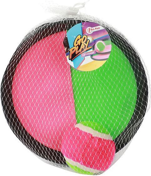 Actual product image Toi-Toys Catch ball game with Velcro fastener, 3 pieces.