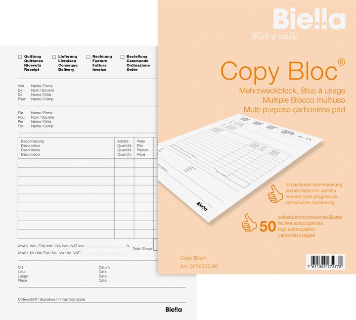 Image du produit Biella Bloc-notes autocopiant (50 x)