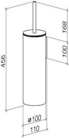 Produktbild Dornbracht Dornb Toiletten-Bürstengarnitur META Wandmodell, komplett chrom
