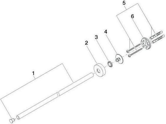 Image du produit Dornbracht Porte-serviettes Dornb META en 1 partie, fixe Saillie 520mm chromé