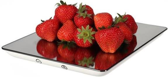 Actual product image Perel DIGITAL KITCHEN SCALE - 5 kg / 1 g - MIRROR EFFECT