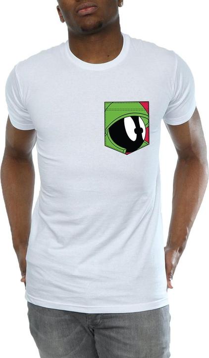 Produktbild Looney Tunes Marvin The Martian Face Faux Pocket TShirt (XL)