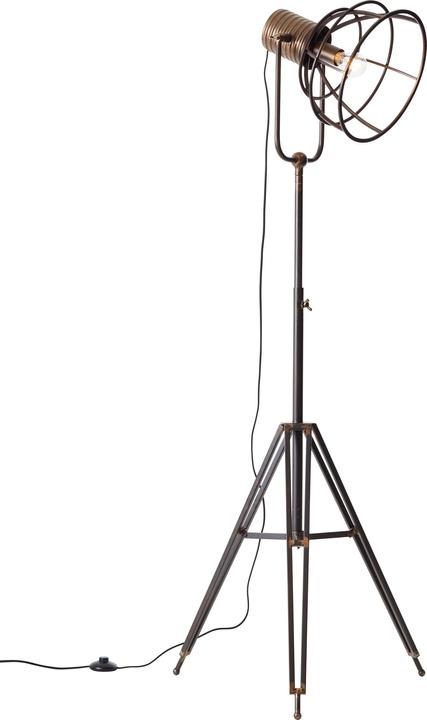 Image du produit Brilliant Lampadaire Reece à trois pieds, acier noir (E27)