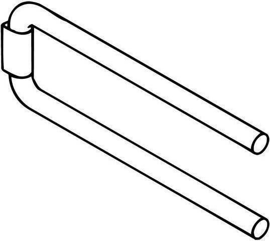 Produktbild Hewi Handtuchhalter SERIE 477 2-armig reinweiss