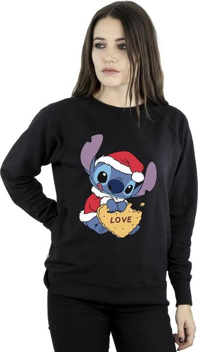 Immagine prodotto Disney Lilo And Stitch Christmas Love Biscuit Felpa Donna (S)