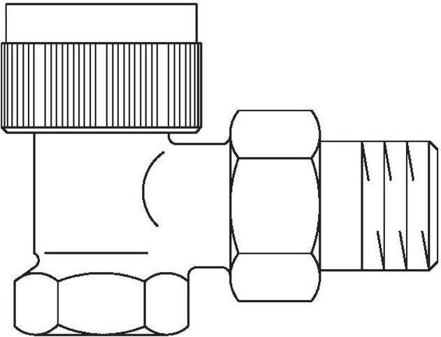 Image du produit Oventrop OV Vanne thermostatique série AV 9 M 30x1,5, PN 10, équerre DN 25