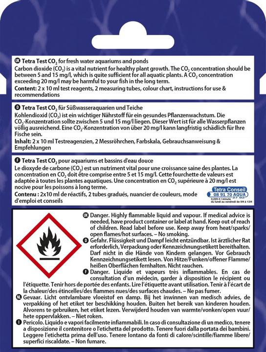 Actual product image Tetra Test CO2 2 x 10 ml