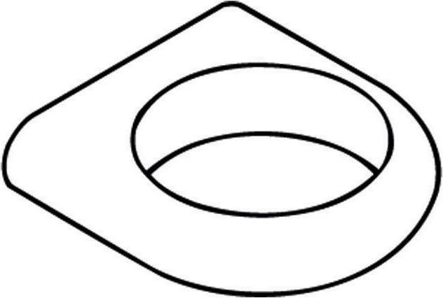 Actual product image Hewi Holder SERIES 477 insert opening d= 74mm pure white