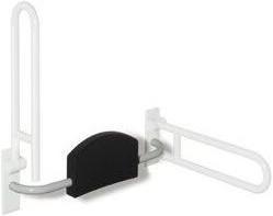 Hewi Back support SERIES 801 for folding support handles pure white
