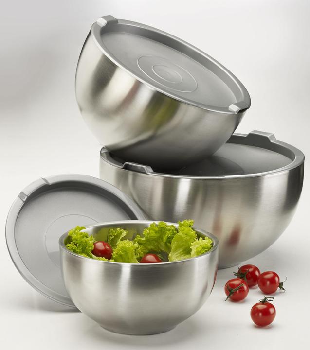 Produktbild Westfalia Thermoschüssel Set, 6-teilig, je 1 Schüssel + Deckel 1,25, 2,5 + 4,2 l
