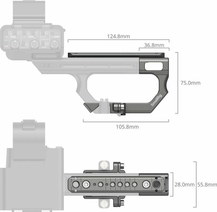Image du produit SmallRig Extension Mount Plate Kit for Sony FX3 / FX30 XLR Handle 4830