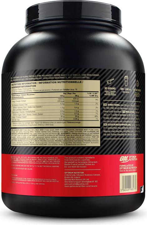 Produktbild Optimum Nutrition 100% Whey Gold Standard (Vanille, 1 Stk., 2273 g)