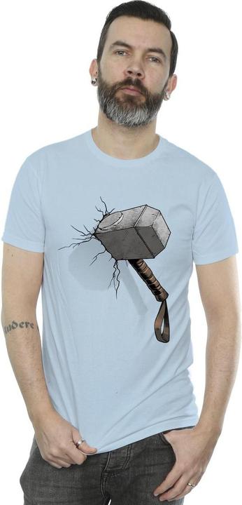 Produktbild Marvel Thor Hammer Crack TShirt (L)