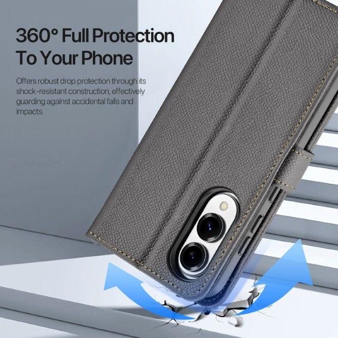 Immagine prodotto Dux Ducis Lawa Series MagSafe Kunstleder Bookcover Hülle (Samsung Galaxy S25 Edge)