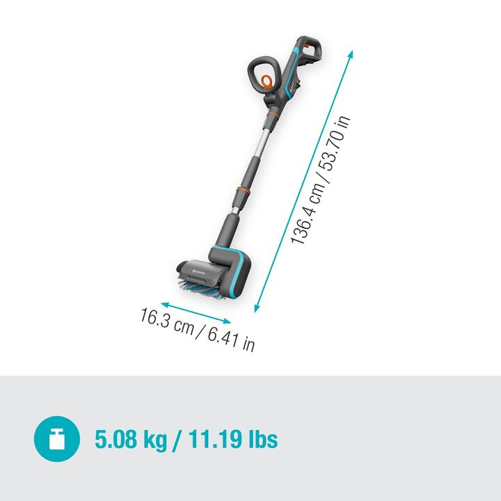 Actual product image Gardena Cordless multi-cleaner Aqua Brush Universal 04/18V P4A solo (Rechargeable battery operated)