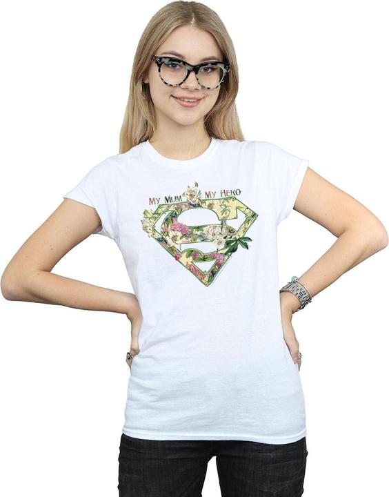 Actual product image Womens/Ladies Supergirl My Mum My Hero Cotton T-Shirt (S)