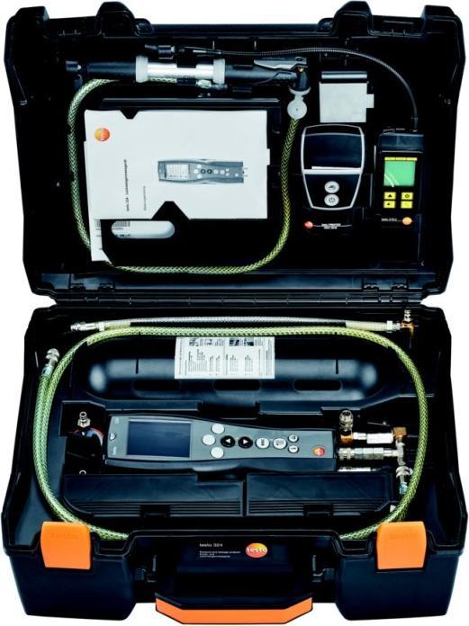 Productafbeelding Testo 0563 3240 71 Druklekmeter Profi Set 324 Gas+Wa