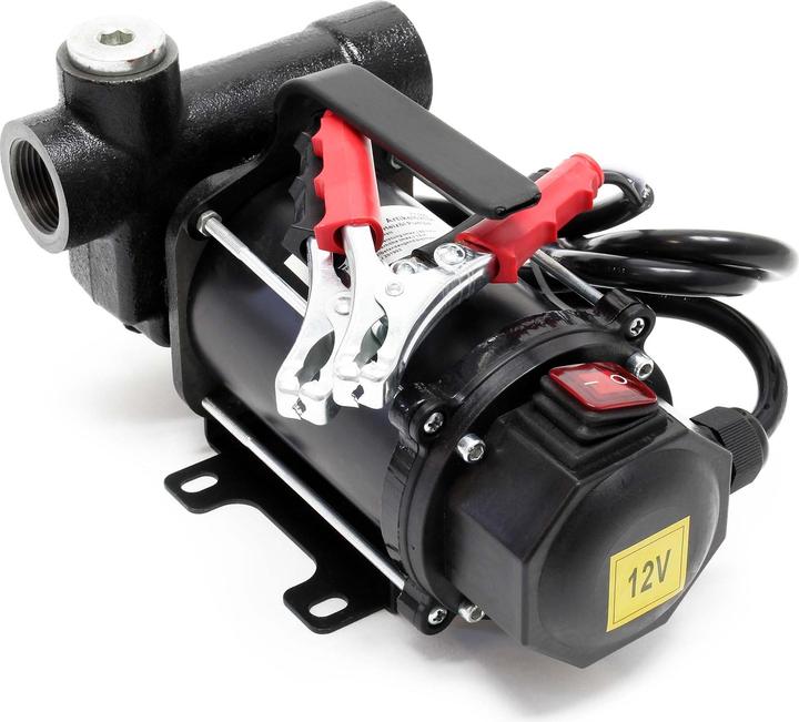 Produktbild Wiltec Bio Dieselpumpe 12V 550W 80l/min Heizölpumpe selbstansaugend Absaugpumpe