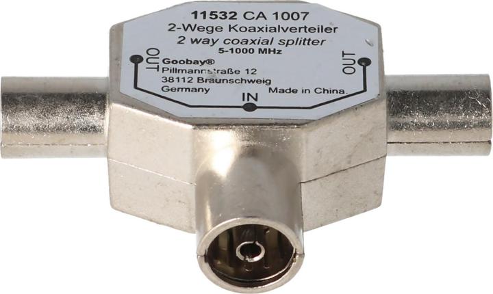 Actual product image Value Coaxial T-adapter (Terminal strips)