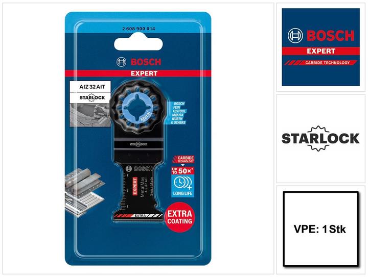 Immagine prodotto Bosch Professional Zubehör Lama Expert MetalMax AIZ 32 AIT per utensili multifunzione, 40 x 32 mm