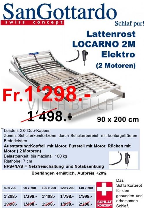 Produktbild San Gottardo Lattenrost Locarno Elektro 2M x