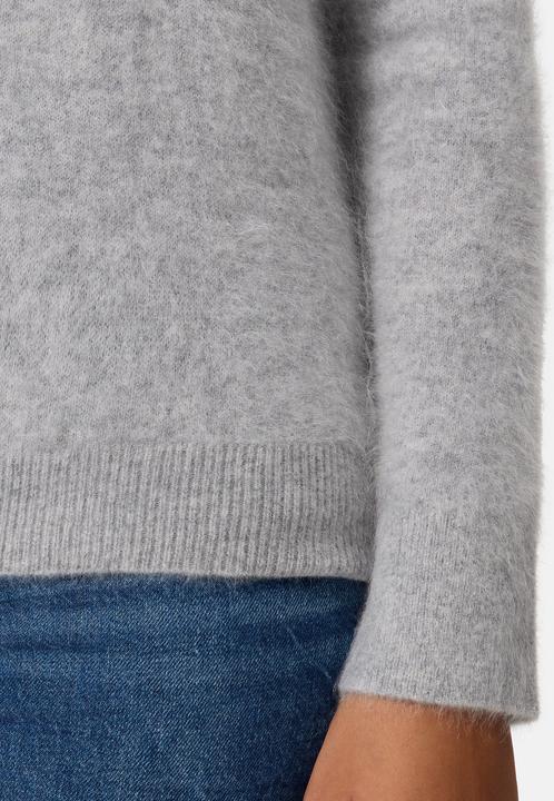 Produktbild Cash-Mere Brushed Kaschmir Pullover mit kurzem Stehkragen (XS)