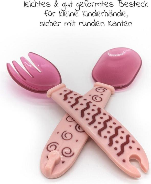 Actual product image NUK Children's crockery sets 4-piece set for on the go incl. baby plate with cutlery