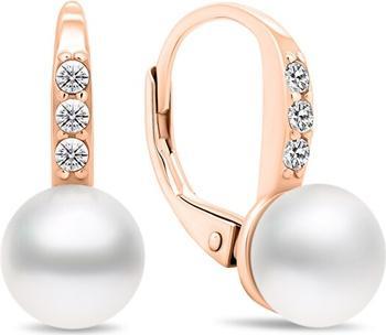 Produktbild Brilio Silver - Charming bronze earrings with pearls and zircons EA385R
