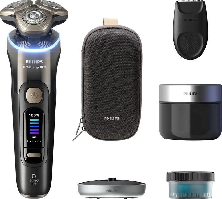 Philips i9000 Prestige Ultra XP9405/31 Elektrischer Nass- & Trockenrasierer mit SkinIQ Pro
