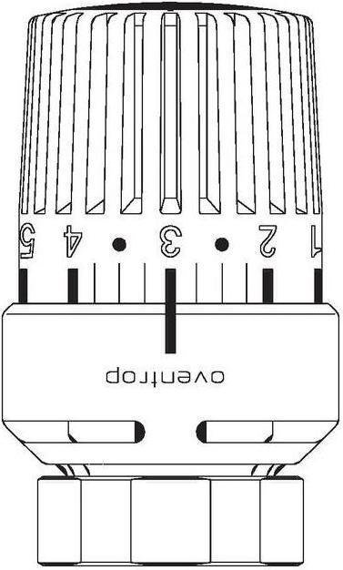 Image du produit Oventrop OV Thermostat Uni LO 7-28 degrésC, avec sonde liquide blanc