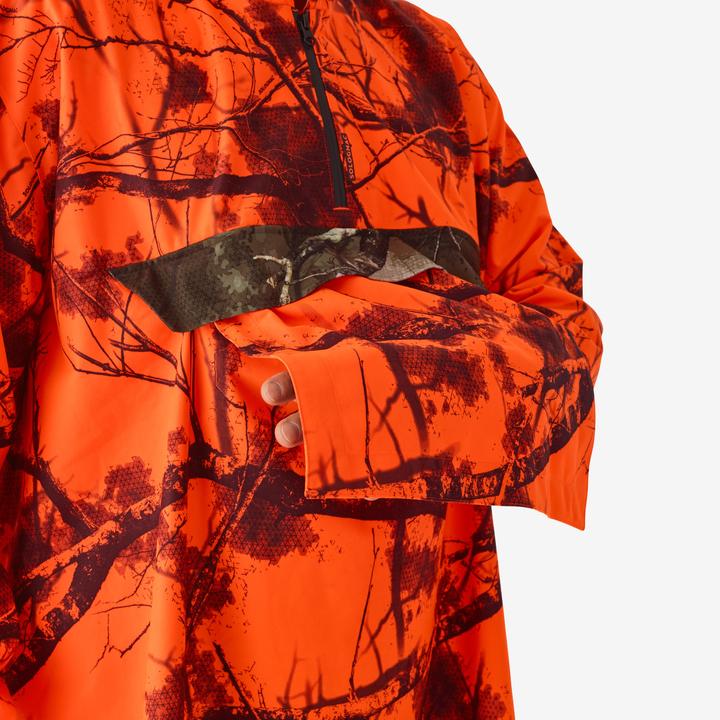 Produktbild Solognac Hunting Poncho Silent Waterproof Neon Treemetic 500