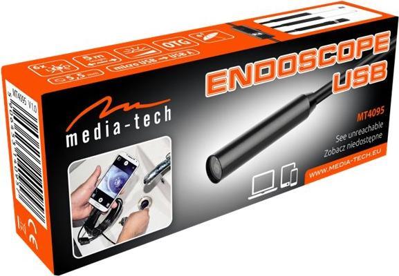 Immagine prodotto Media-Tech MEDIATECH MT4095 ENDOSCOPIO MOBILE - Endoscopio con microUSB