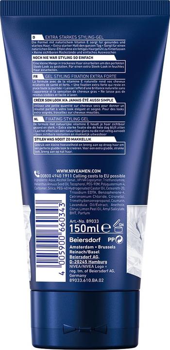 Actual product image NIVEA Craft Stylers Fixating Styling Gel DUO (Hair gel, 300 ml)