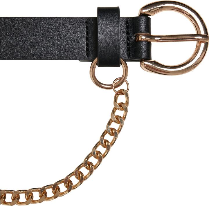 Actual product image Urban Classics Synthetic Leather Belt With Chain (S, M)