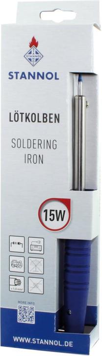 Actual product image Stannol Soldering iron 15 / 30 W | FEINLÖTKOLBEN 220/230V 15W