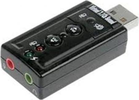Produktbild SCHEDA AUDIO USB 2.0 BK PER WINDOWS 10/8/7/VISTA/XP