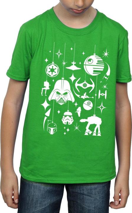 Actual product image Star Wars Boys Christmas Decorations T-Shirt (140, 146)