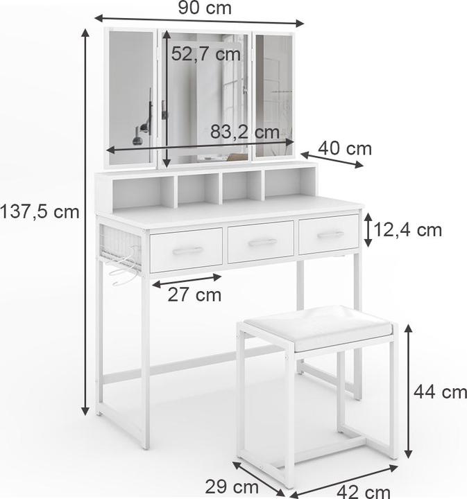 Produktbild Vichy Mavida (90 x 40 x 137.5 cm)