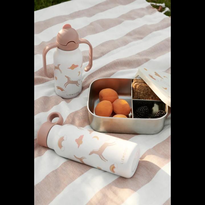 Actual product image Liewood Kimmie steel drinking bottle Dream Ecru (0.25 l)