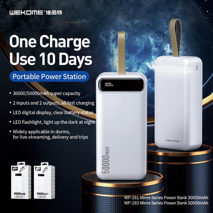 Actual product image Weingärtner WK Power Bank 50000mAh MINRE White WP-283 (50000 mAh)