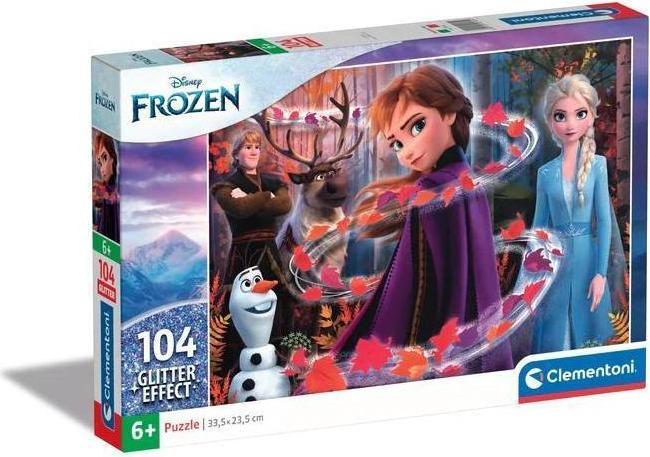 Immagine prodotto Clementoni Puzzle Glitter Disney Frozen 2 (104 pezzi)
