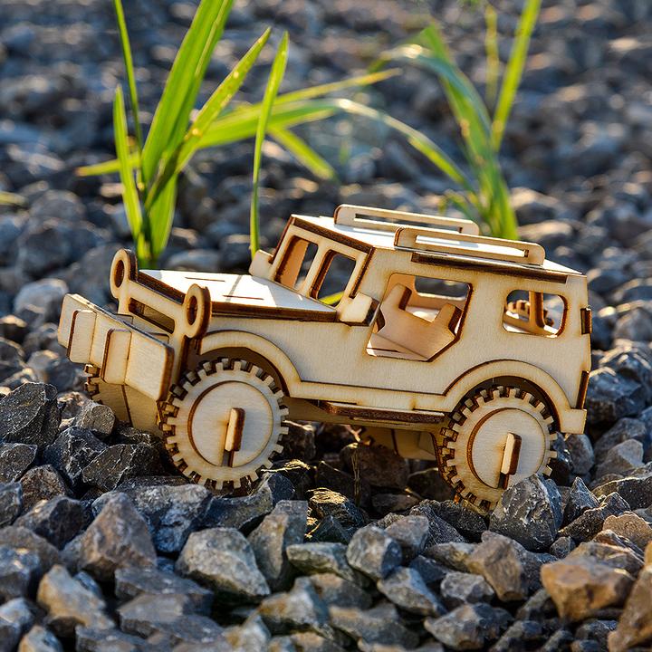 Immagine prodotto Little Story Modello di puzzle 3D Little-Story Drewniane - Jeep