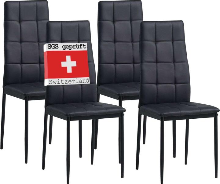 Immagine prodotto Albatros International Albatros Esszimmerstühle 4er/6er Set Rimini - Edles Italienisches Design, Kunstleder-Bezug, bequemer