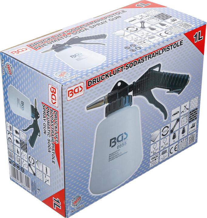 Immagine prodotto BGS Pistola di sabbiatura pneumatica a base di soda 1 l