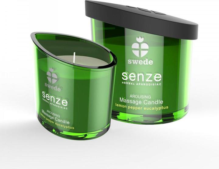 Image du produit Swede Senze Bougie de massage parfumée au poivre de Lemon et à l'eucalyptus 150 ml (150 ml)